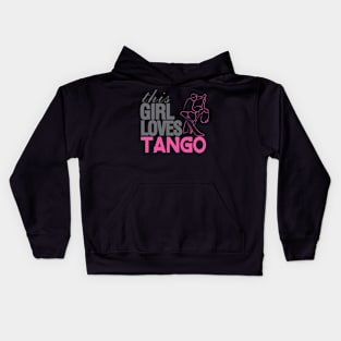 This Girl Loves Tango Kids Hoodie